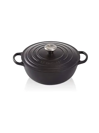 LE CREUSET | Familientopf  28cm La Marmite SIGNATURE Azure | schwarz